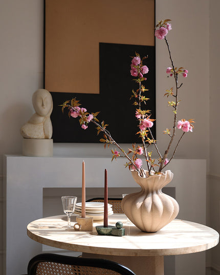 Natural Marble Candleholder & Decorative Base
