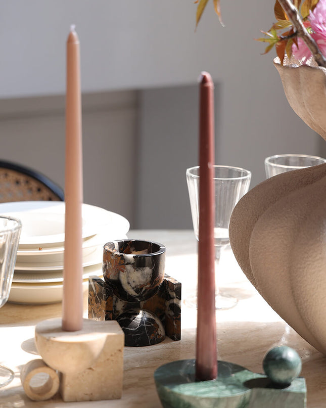 Natural Marble Candleholder & Decorative Base