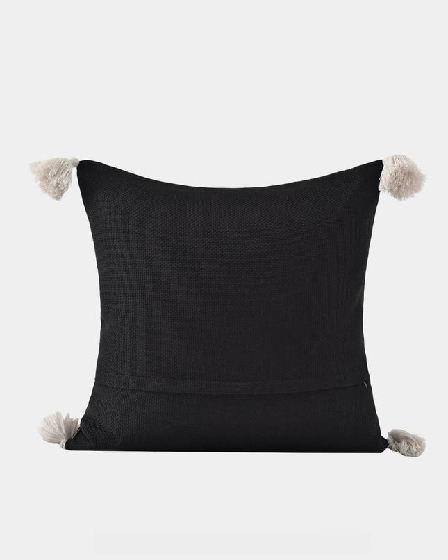 Wabi-sabi Stripe Linen Tassel Cushion