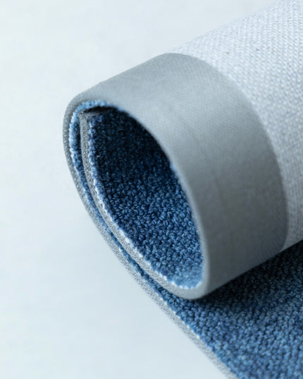 Silky Blue Wool Rug