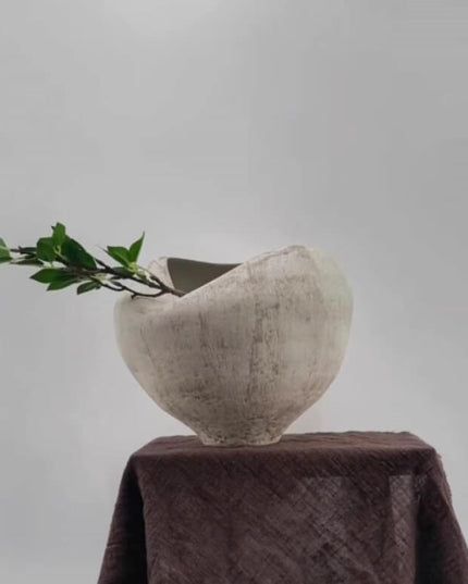 Wabi Sabi  Handcrafted Organic Ceramic Vase