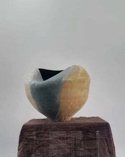 Wabi Sabi  Handcrafted Organic Ceramic Vase