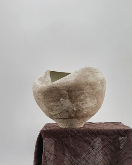 Wabi Sabi  Handcrafted Organic Ceramic Vase