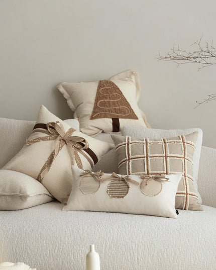 Christmas Bow Handmade Cushion-Christmas Edition