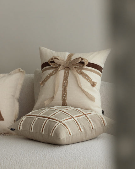 Christmas Bow Handmade Cushion-Christmas Edition