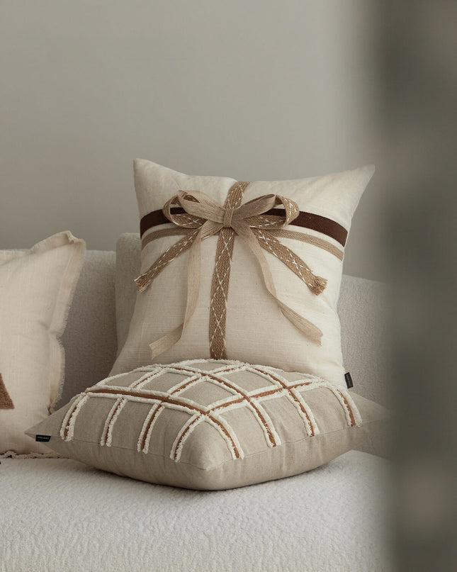 Christmas Bow Handmade Cushion-Christmas Edition