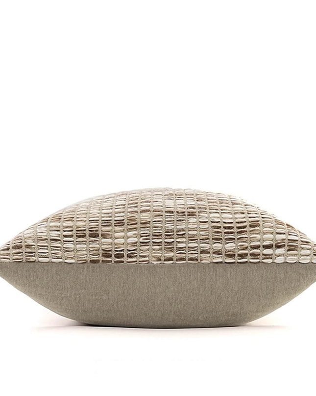 Modern Wool Patchwork Lumbar Pillow