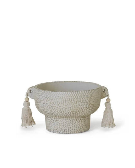 Modern Double-Handled Flower Pot & Tassel