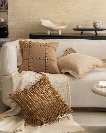 Wabi-Sabi Style Living Room Throw Pillows