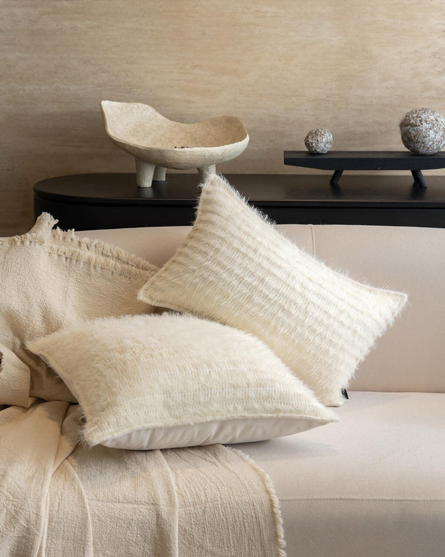Cream Comfort & Lumbar Support Pillow