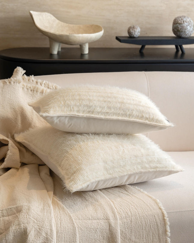Cream Comfort & Lumbar Support Pillow