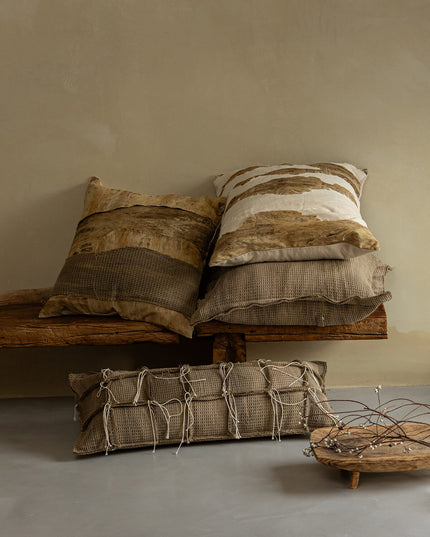 Wabi-Sabi Style Oil Painting Art Throw Pillows