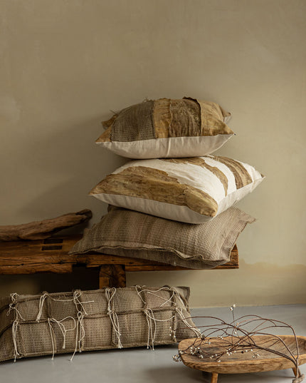 Wabi-Sabi Style Oil Painting Art Throw Pillows