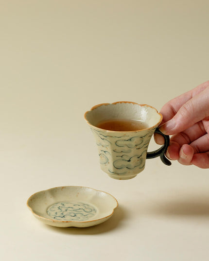 Japan Calm Hand Painted Espresso Ceramic Cup Set