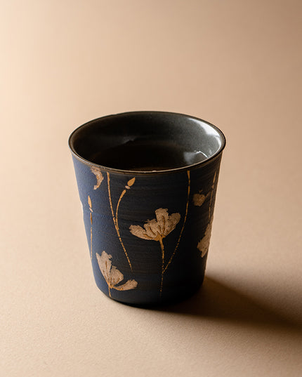 Vintage Kranin Blue Ceramic Mug - Autumn Edition