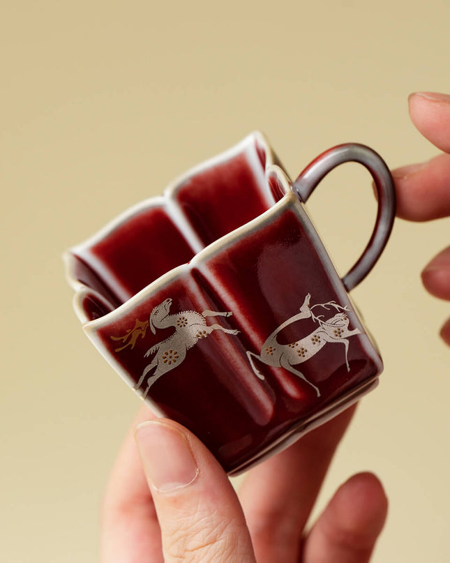 Christmas Reindeer Ceramic Espresso Cup - Christmas Edition