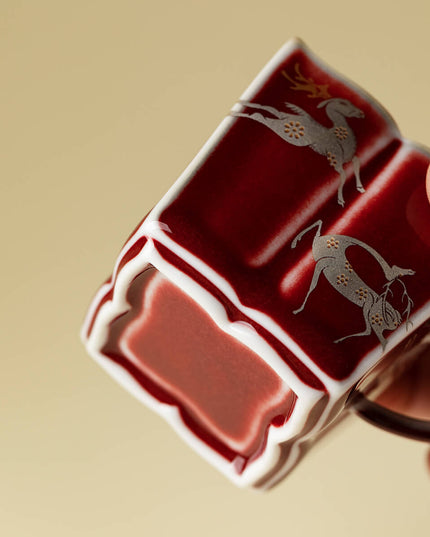 Christmas Reindeer Ceramic Espresso Cup - Christmas Edition