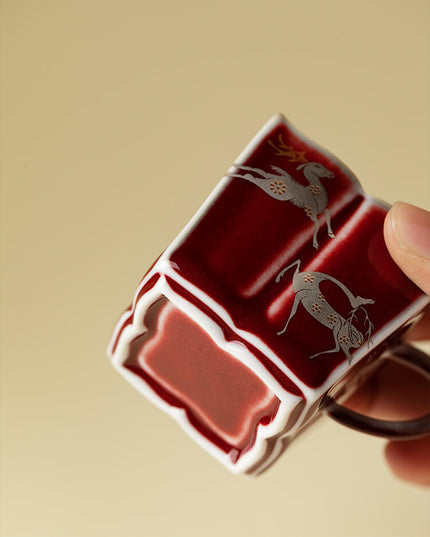 Christmas Reindeer Ceramic Espresso Cup - Christmas Edition