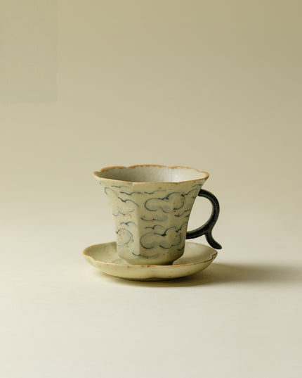 Japan Calm Hand Painted Espresso Ceramic Cup Set