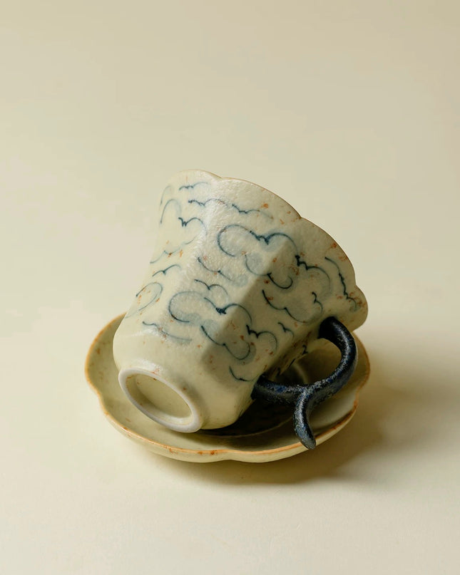 Japan Calm Hand Painted Espresso Ceramic Cup Set