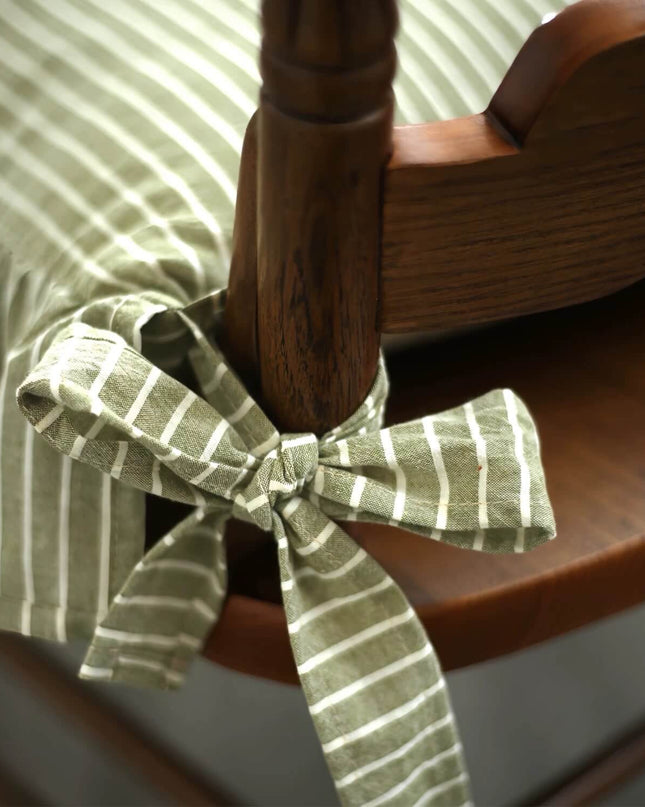 Modern Minimalist Stripes Cotton Handmade Indoor Chair Cushions