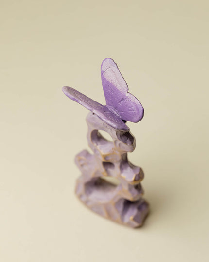 Japanese Lucky Butterfly Ceramic Incense Holder