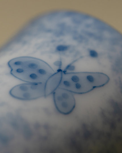 Blue&White Lucky Butterfly Ceramic Espresso & Tea Mug