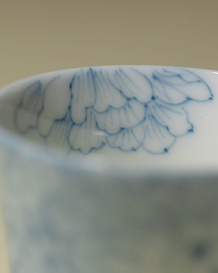 Blue&White Lucky Butterfly Ceramic Espresso & Tea Mug
