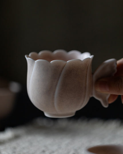 Japanese Lucky Butterfly Ceramic Espresso & Tea Cup