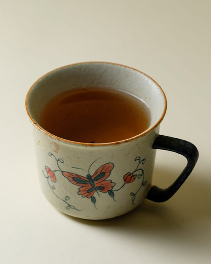 Japanese Lucky Butterfly Ceramic Mug