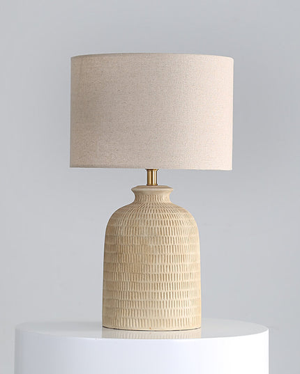Modern Decorative Ceramic Table Lamp &Linen Shade