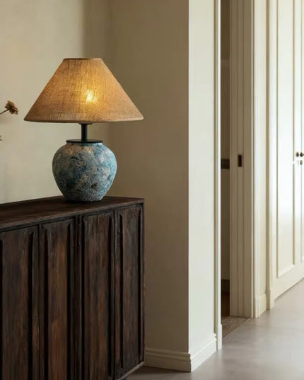 Wabi-Sabi Ceramic Art Table Lamp