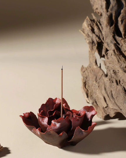 Lotus Ceramic Incense Holder - Calm & Meditation