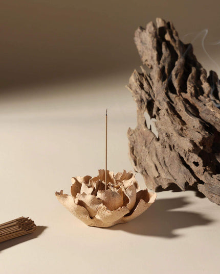 Lotus Ceramic Incense Holder - Calm & Meditation