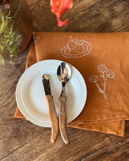 Caramel Linen Napkin & Table Placemat