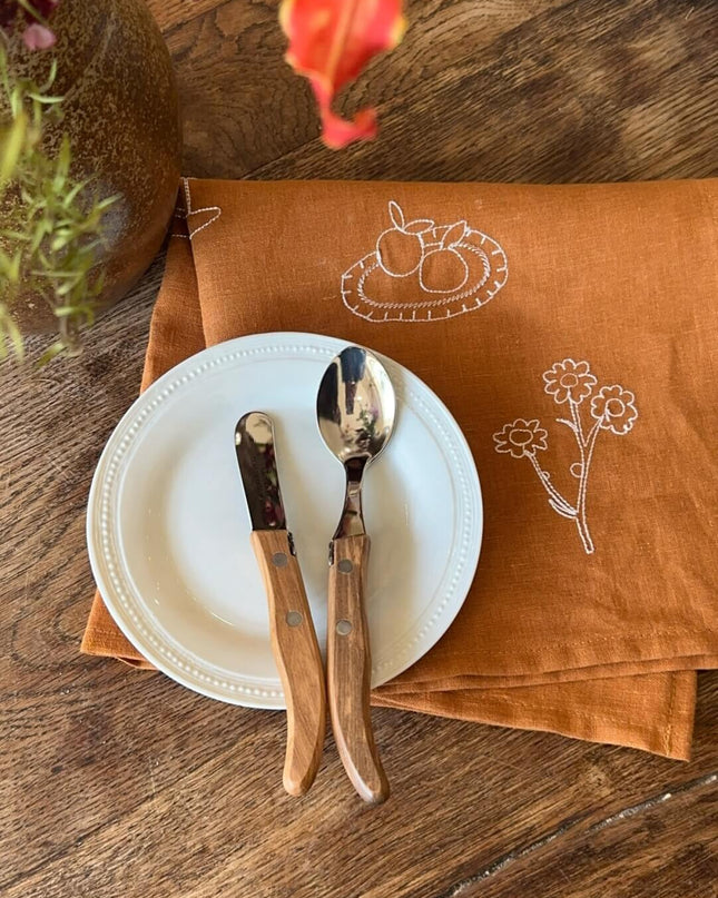 Caramel Linen Napkin & Table Placemat