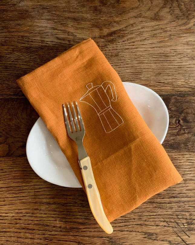 Caramel Linen Napkin & Table Placemat