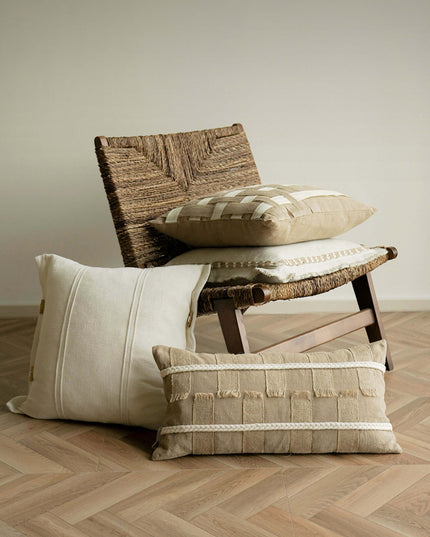 Antique Living Room Braided Cotton Throw Pillows & Cushions