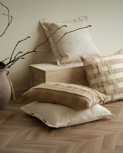 Antique Living Room Braided Cotton Throw Pillows & Cushions