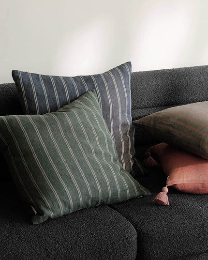 Vintage Striped Linen Living Room Pillows & Cushions