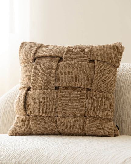 Modern Minimalist Living Room Braided Throw Pillows & Cushions