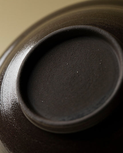 Wabi-Sabi Style Hand-Painted Rose Ceramic Dinner Plate Set