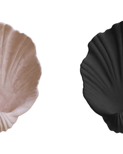 Shell Ceramic Wall Candle Holder Decor - Elegant Wall Decor | Pink & Black