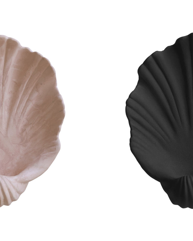 Shell Ceramic Wall Candle Holder Decor - Elegant Wall Decor | Pink & Black