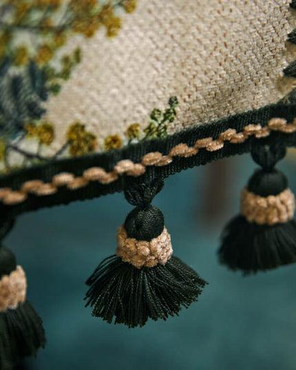 Retro Fringe Greenery Christmas Table Runner