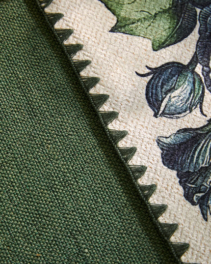 Retro Fringe Greenery Christmas Table Runner