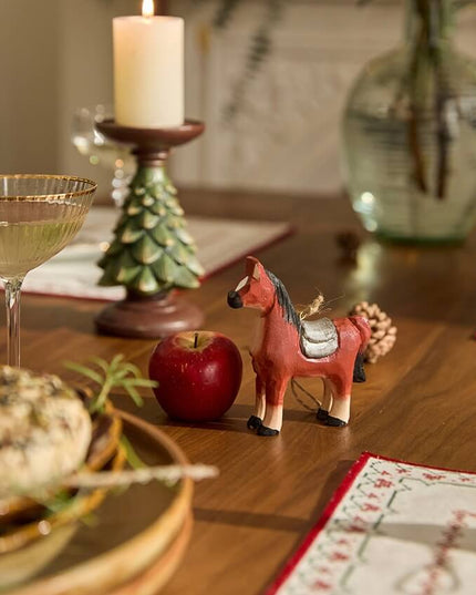 Ralph Lauren Christmas Tree Wooden Horse  Table Decor