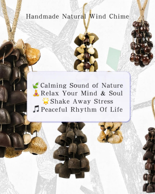 Handwoven Seed Pod Wind Chime - Calm & Meditation