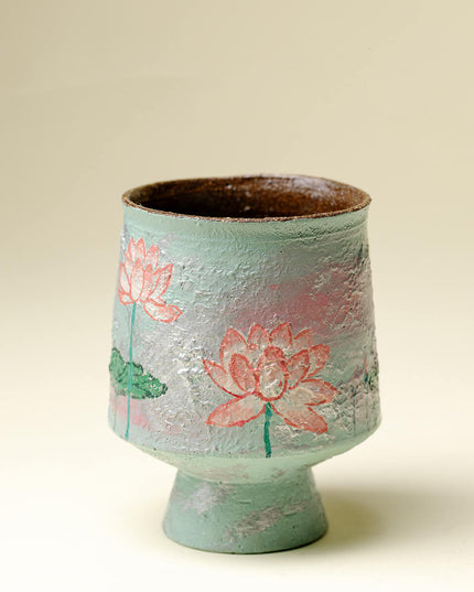 Hand-Painted Butterfly Garden Ceramic Cup - 9 Unique Butterfly Designs