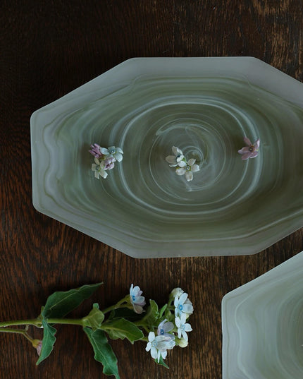 Cloudy Hand Painted Dinner Plate